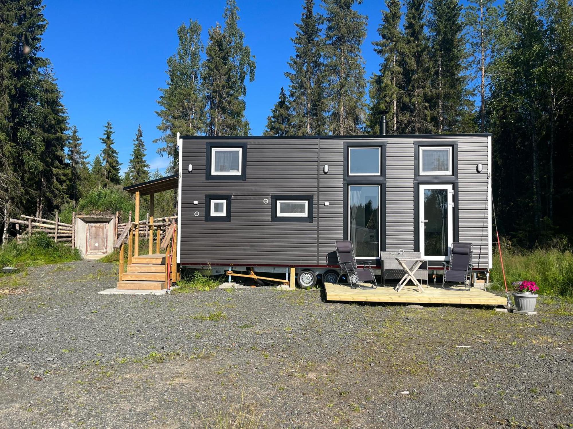 Vila Luxus Tiny House Saagala Tornio Exteriér fotografie